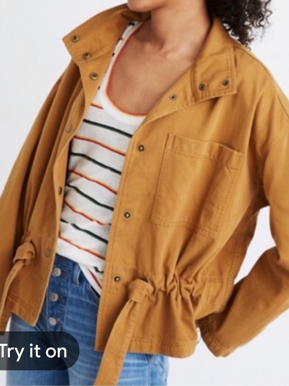 Madewell Women's Drawstring Waist Utility Jacket S